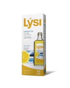 Ulei din ficat de cod Lysi, aroma naturala de lamaie, 240ml