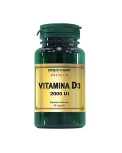 Cosmo Vitamina d3 2000 ui, 60 capsule