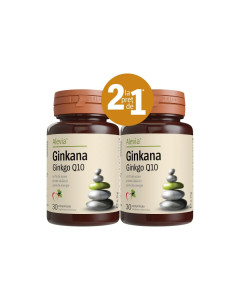 Pachet Alevia GINKANA GINKGO Q10, 30 + 30 capsule cadou