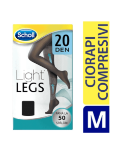 Scholl Ciorapi Picioare Usoare 20 DEN Negru, M