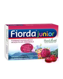 Fiorda junior zmeura, 15 comprimate supt