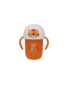 Primii Pasi JP1104 - Cana cu manere, pinguin-tigru-maimuta-pui, anticurgere, 6L+
