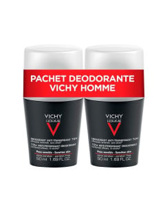 Pachet 2*VICHY Homme DEO Roll on 72H, 50ml