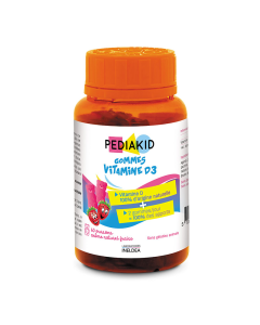 PEDIAKID Gommes cu vitamina D3, 60 jeleuri