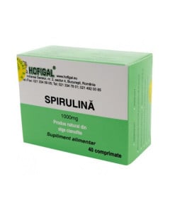 Spirulina 1000mg, 40 comprimate, Hofigal