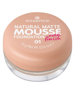 Fond de ten mat, 01 Natural Matte Mousse, 16g, Essence