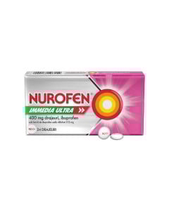 Nurofen Immedia Ultra 400 mg, 24 drajeuri