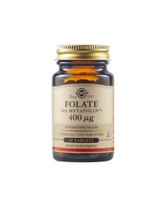 Solgar Folate (As Metafolin) 400mcg, 50 tablete
