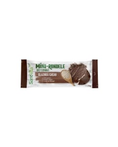 Sanovita Rondele din orez cu glazura de cacao, 66 g