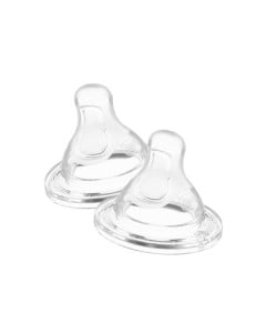 Chicco Perfect5 Tetina anticolici silicon, flux mediu, 2 bucati, 2luni+