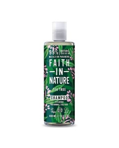 Faith in Nature Sampon natural purificator cu ulei din arbore de ceai, 400 ml 