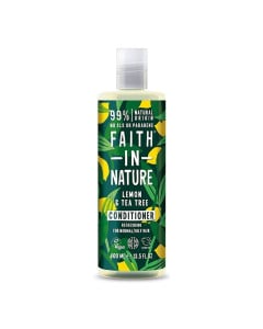 Faith in Nature Balsam natural revigorant cu lamaie si tea tree, 400 ml