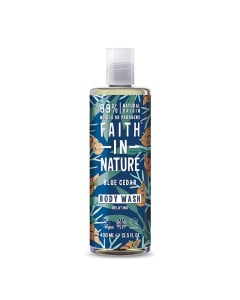 Faith in Nature Gel de dus natural pentru barbati cu Cedru Albastru, 400 ml 
