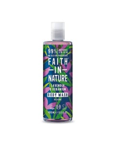 Faith in Nature Gel de dus natural, relaxant cu lavanda si muscata, 400 ml