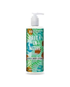 Faith in Nature Lotiune vegana hidratanta pentru corp si maini cu cocos, 400 ml 