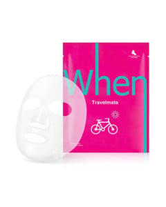 When Masca coreana din bioceluloza cu acid hialuronic si musetel, Travelmate, 23g 