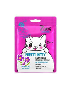 7DAYS Masca De Fata  Pretty Kitty Cu Suc De Zmeura Si Lavanda 28g