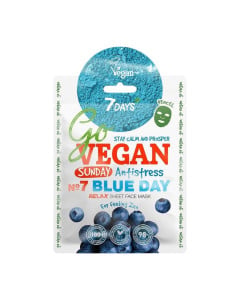7DAYS Masca De Fata Go Vegan Sunday Blue Day 25g