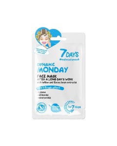 7DAYS Masca De Fata Dynamic Monday Cu Salcie Si Boabe De Cacao 28g