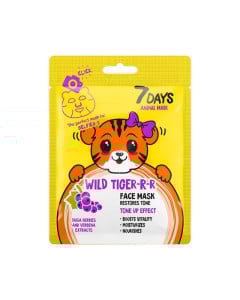 7DAYS Masca De Fata  Wild Tiger-R Cu Fructe De Padure Si Verbina 28g