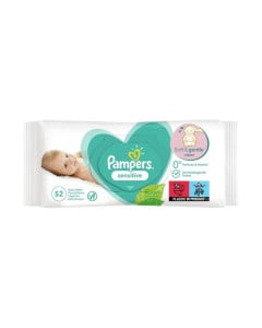 Servetele umede Pampers Sensitive, 52 bucati