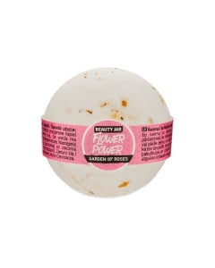 Beauty Jar Bila de baie efervescenta cu trandafir, Flower Power, 150g