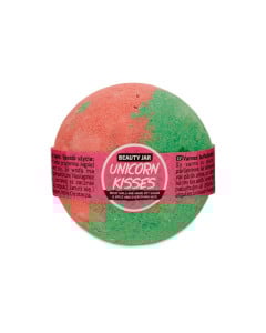 Beauty Jar Bila de baie efervescenta cu vitamina E si capsuni, Unicorn Kisses, 150g 