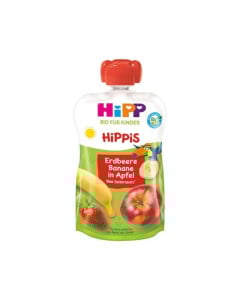 Hipp Piure mar, capsuni, banana, 100g