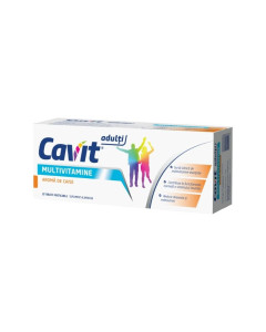 Cavit adulti multivitamine caise, 20 tablete masticabile