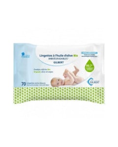 Servetele umede Bio cu ulei de masline (biodegradabil), 70 servetele