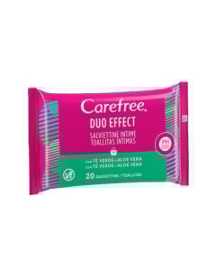 Carefree Servetele intime aloe, 20 servetele