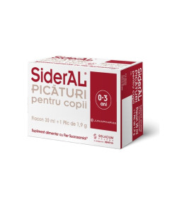 Sideral picaturi pentru copii, flacon 30 ml + plic 1,9 grame