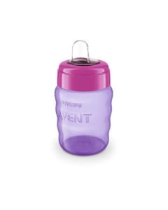 Avent SCF553/03, Cana cu tetina de formare 9luni+, Mov, 260ml 