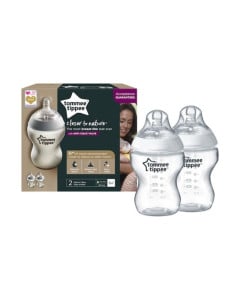 Tommee Tippee Biberon Closer to Nature, 260ml, 0luni+, 2 bucati