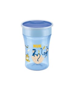 NUK Evolution Cana Magic cu margine de baut, albastrau, 8 luni+, 230ml 