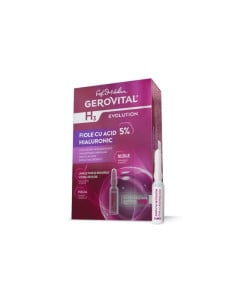 Gerovital H3 Evolution fiole cu acid hialuronic 5%, 10 fiole