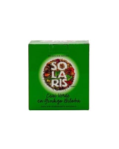 SOLARIS Ceai verde cu Ginko Biloba, 20 doze