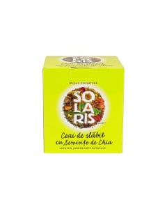 SOLARIS Ceai de slabit cu seminte de chia, 20 doze 