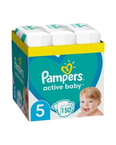 Pampers Scutece Active Baby Marimea 5, 11 -16 kg, 150 bucati