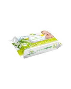 Dr. Wipes Servetele umede pentru ingrijirea copiilor ALOE cu capac, 72 bucati