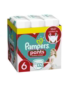 Pampers Pants Scutece chilotel Marimea 6 Extra Large, 15kg+, 132 bucati