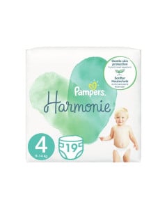 Pampers Scutece Harmonie Marimea 4, 9-14kg, 19 bucati