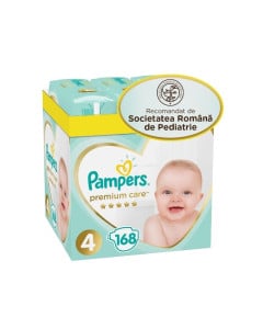 Pampers Scutece Premium Care Marimea 4, 168 bucati