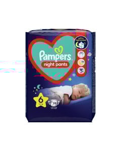 Pampers Night Pants Scutece-chilotel de noapte Marimea 6, 15+kg, 19 bucati