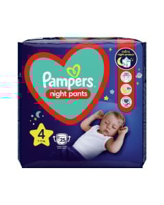 Pampers Night Pants Scutece-chilotel de noapte Marimea 4, 9-15kg, 25 bucati