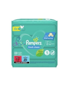 Pampers Servetele umede Fresh Clean, 4 pachete x 52, 208 bucati