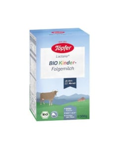 Lapte praf Kinder organic follow-on milk, +12 luni, 500 g, Topfer