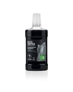 Ecodenta Apa de gura cu carbune cu efect extra albire, 500ml