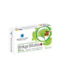 BioSunLine Ginkgo Biloba 80 mg, 30 comprimate