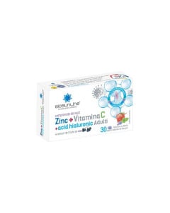 BioSunLine Zinc cu Vitamina C si Acid hialuronic ADULTI, 30 comprimate
